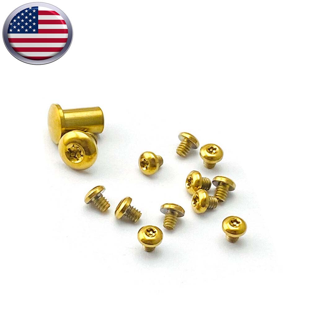 Gold Titanium Screw Pivot Dress Kits for Benchmade Bugout 535 Accessories USA