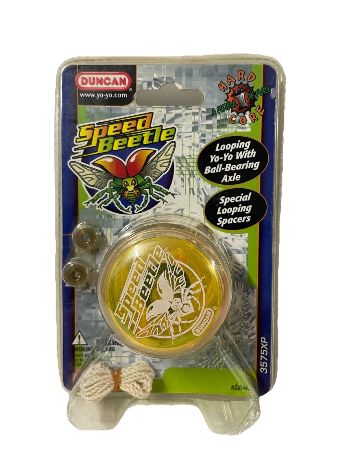 Duncan Yo-Yo Speed Beetle 3575XP Looping Spacers Ball Bearing 2008 Yellow