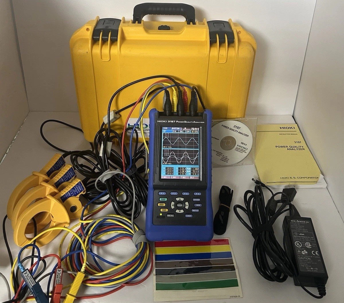 Hioki 3197 Three Phase HandHeld Power Quality Analyzer Meter