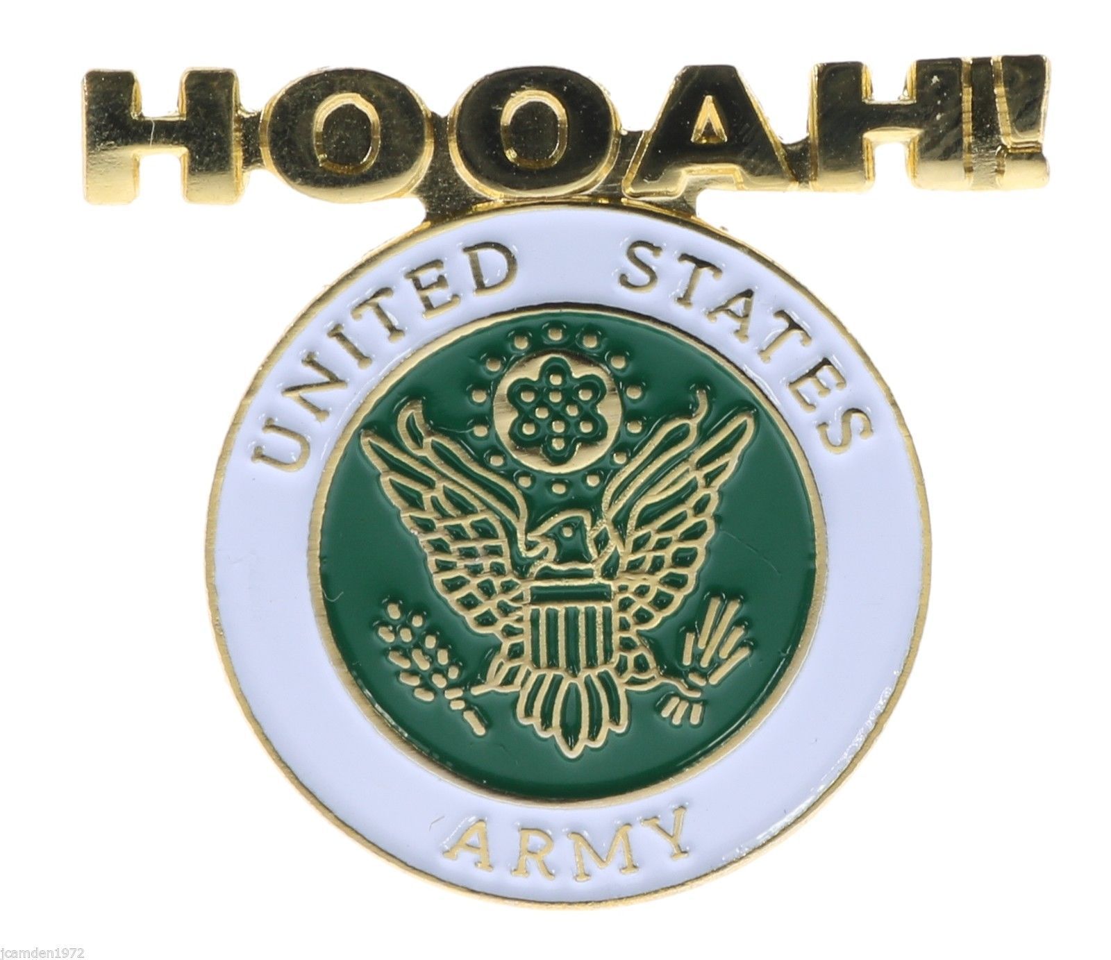 Hooah! US Army Battle Cry Hat or Lapel Pin H14280 F3D27V