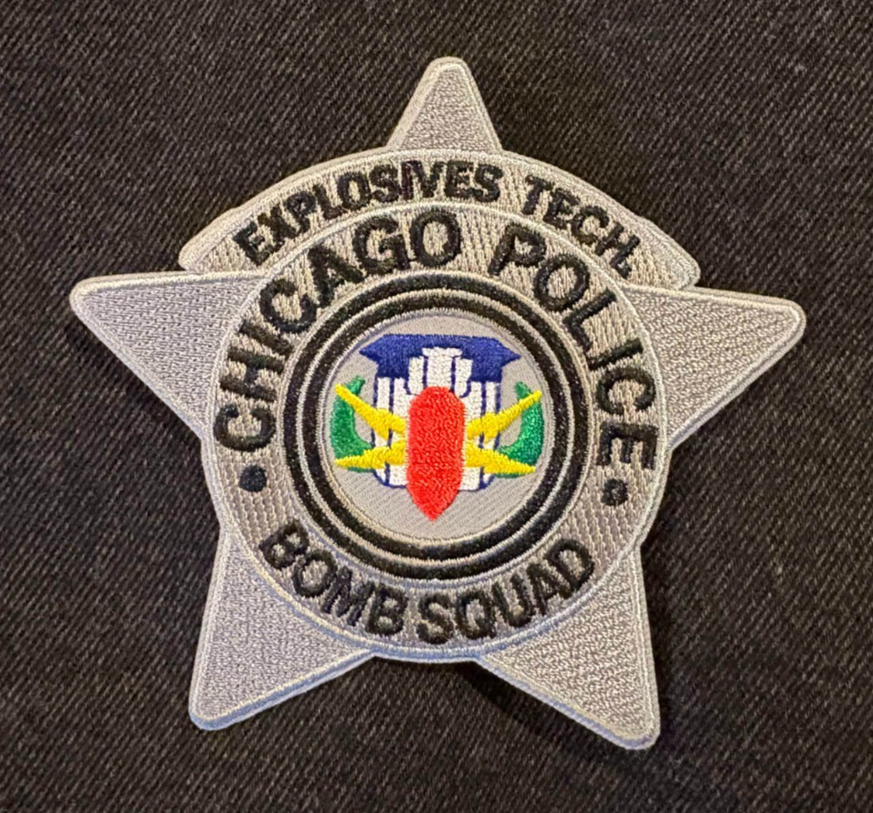 Chicago il police patch bomb squad police patch illinois police patch