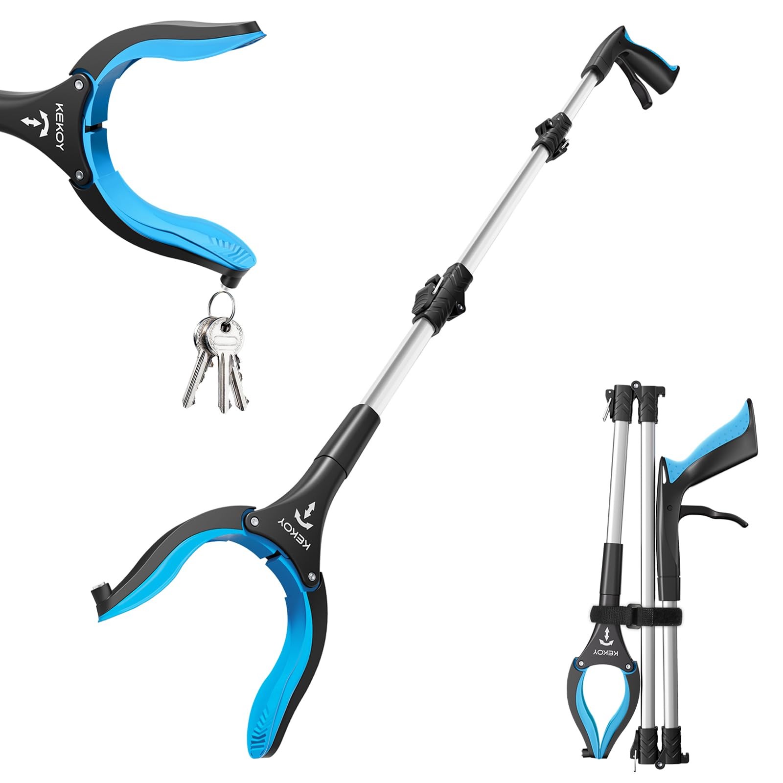 36inch Grabber Reacher Tool for Seniors, Foldable Reacher Grabbers Pickup Sti...