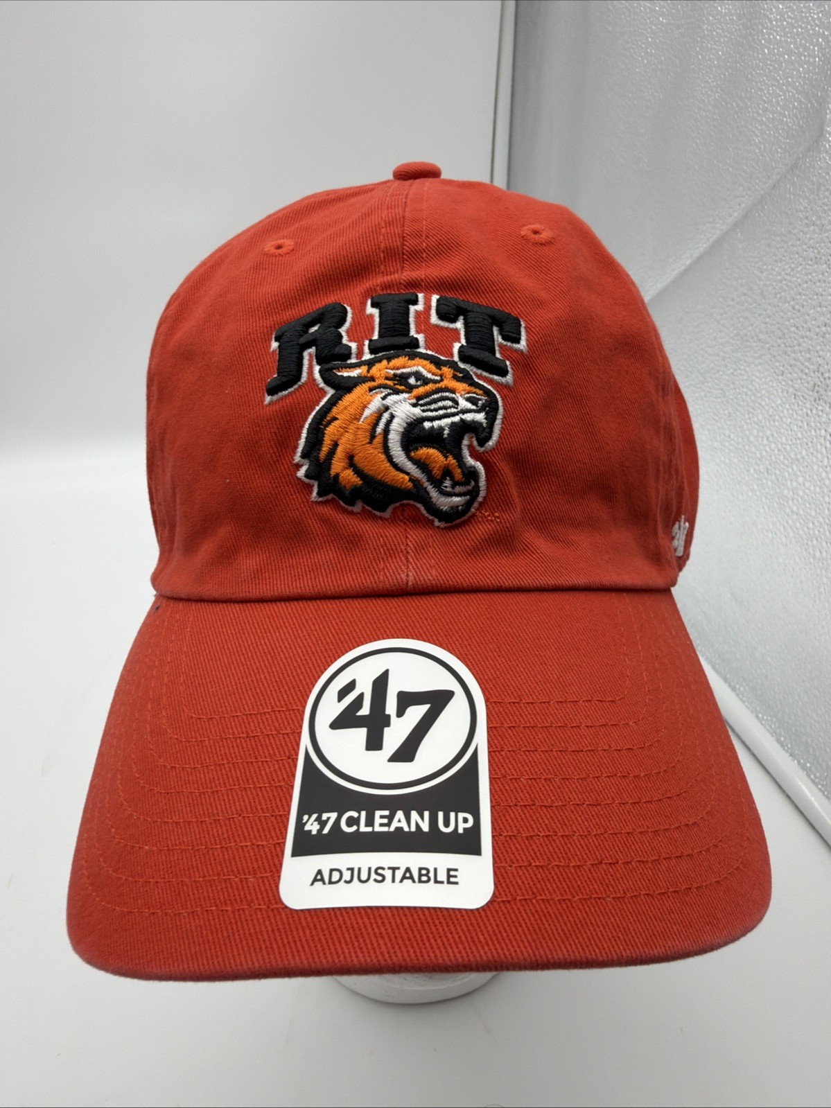 Rochester Insitute of Technology RIT Tigers Orange Strapback Hat 47 Cleanup
