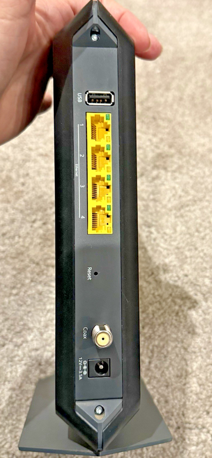 NETGEAR Nighthawk AC1900 C7000v2 WiFi Cable Modem Router Ethernet Tested Working