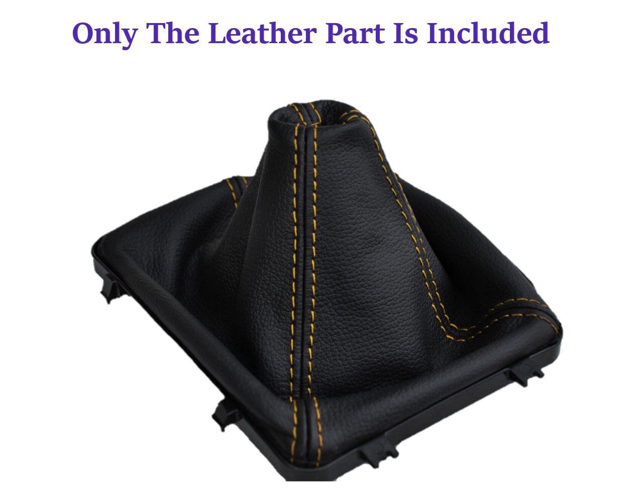 For 04-06 PONTIAC GTO New PU Leather Gear Shift Cover In Yellow Double Stitch