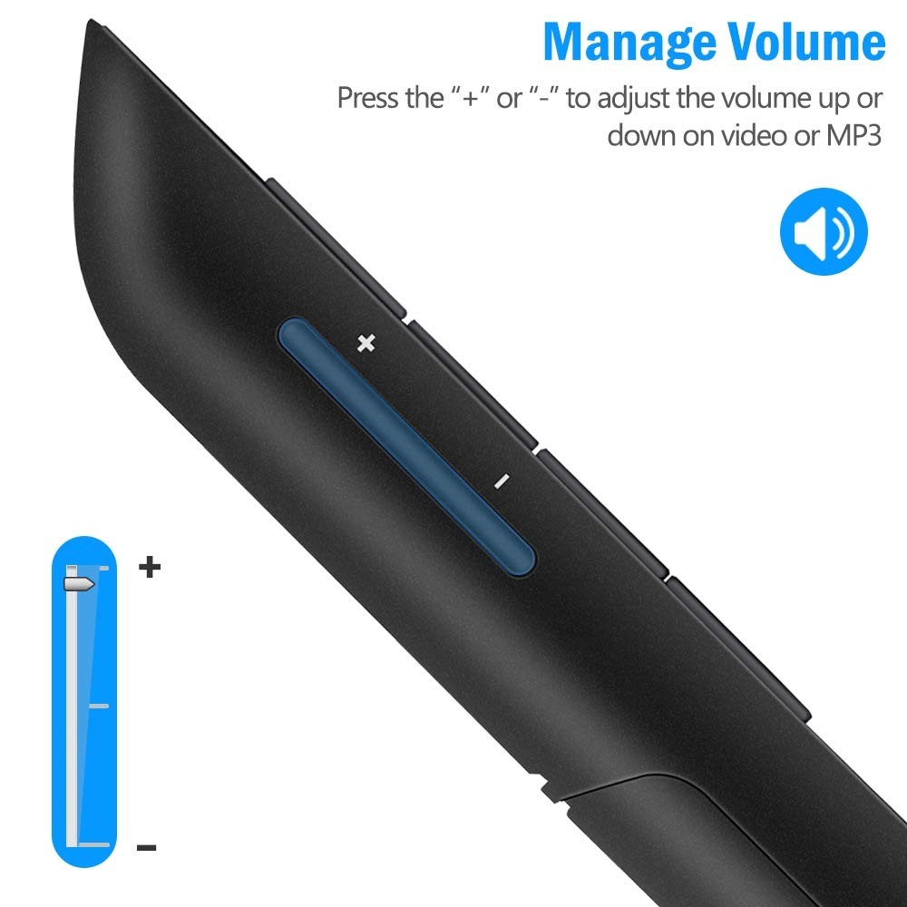 Wireless Presenter 2.4GHz RF Bluetooth Slide Advancer 4G Dinofire USB-A Clicker