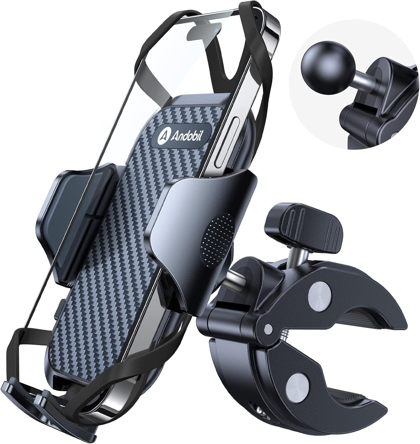 andobil Bike Phone Mount Super Stable on Bumpy Road] Motorcycle Phone Mount