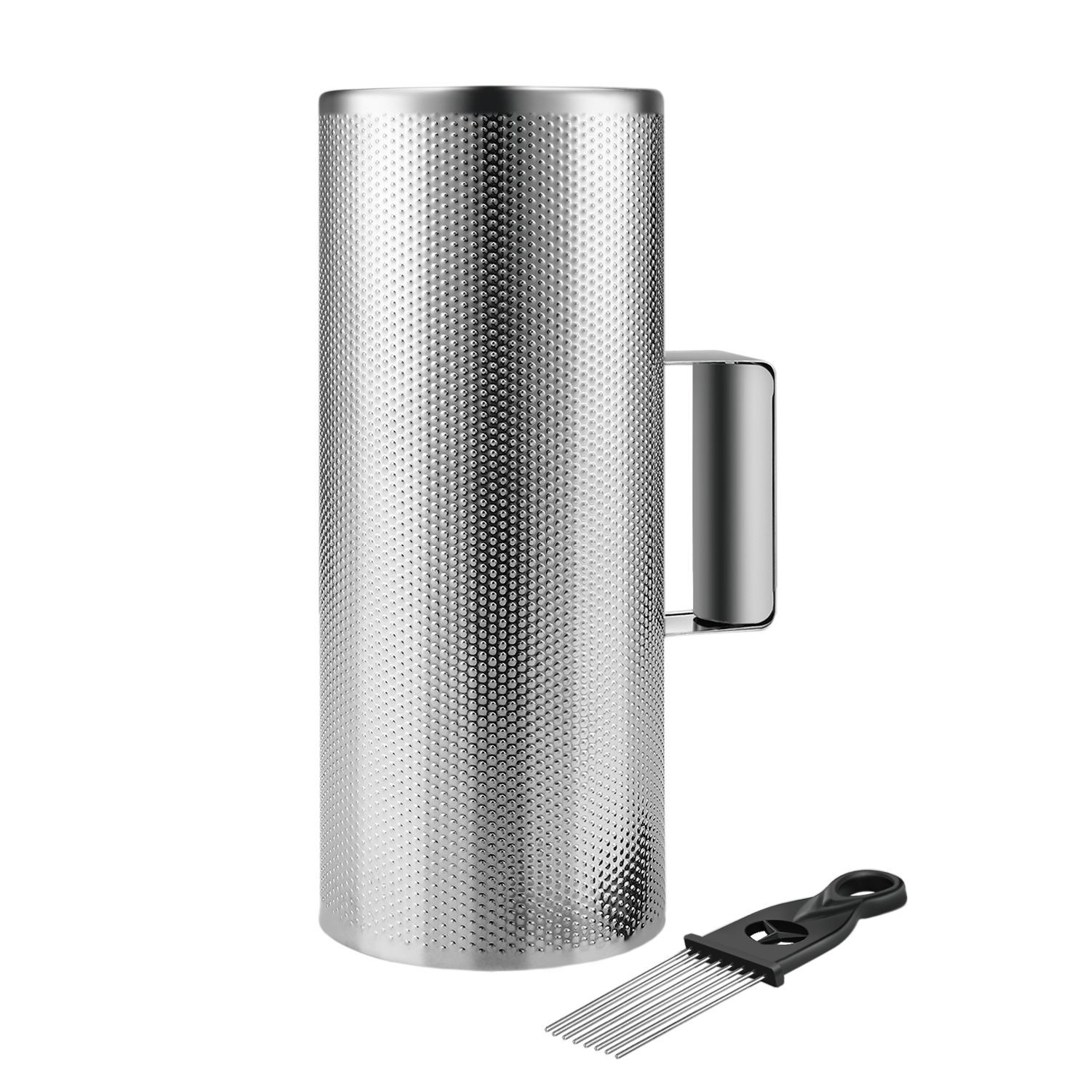 Metal Guiro with Scraper 5" x 12" - Stainless Steel Latin Percussion Instrument