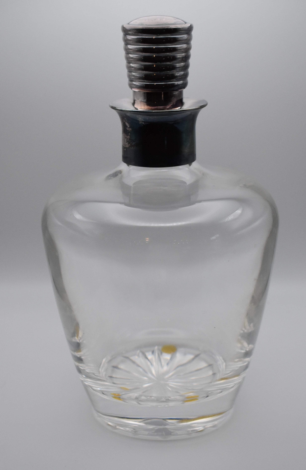 Christofle Brandy Bottle with Silver Plate Top / Stopper