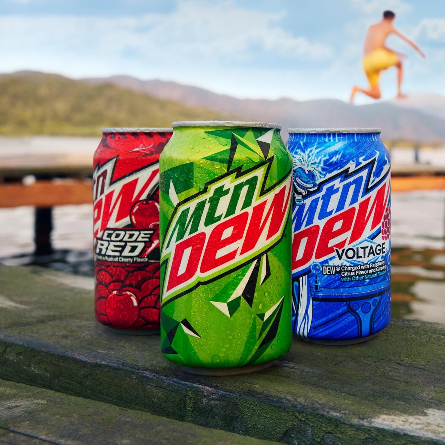 Mtn Dew 3 Flavor Variety Pack: Code Red, Voltage & Original - 12 Fl Oz, 18 Cans