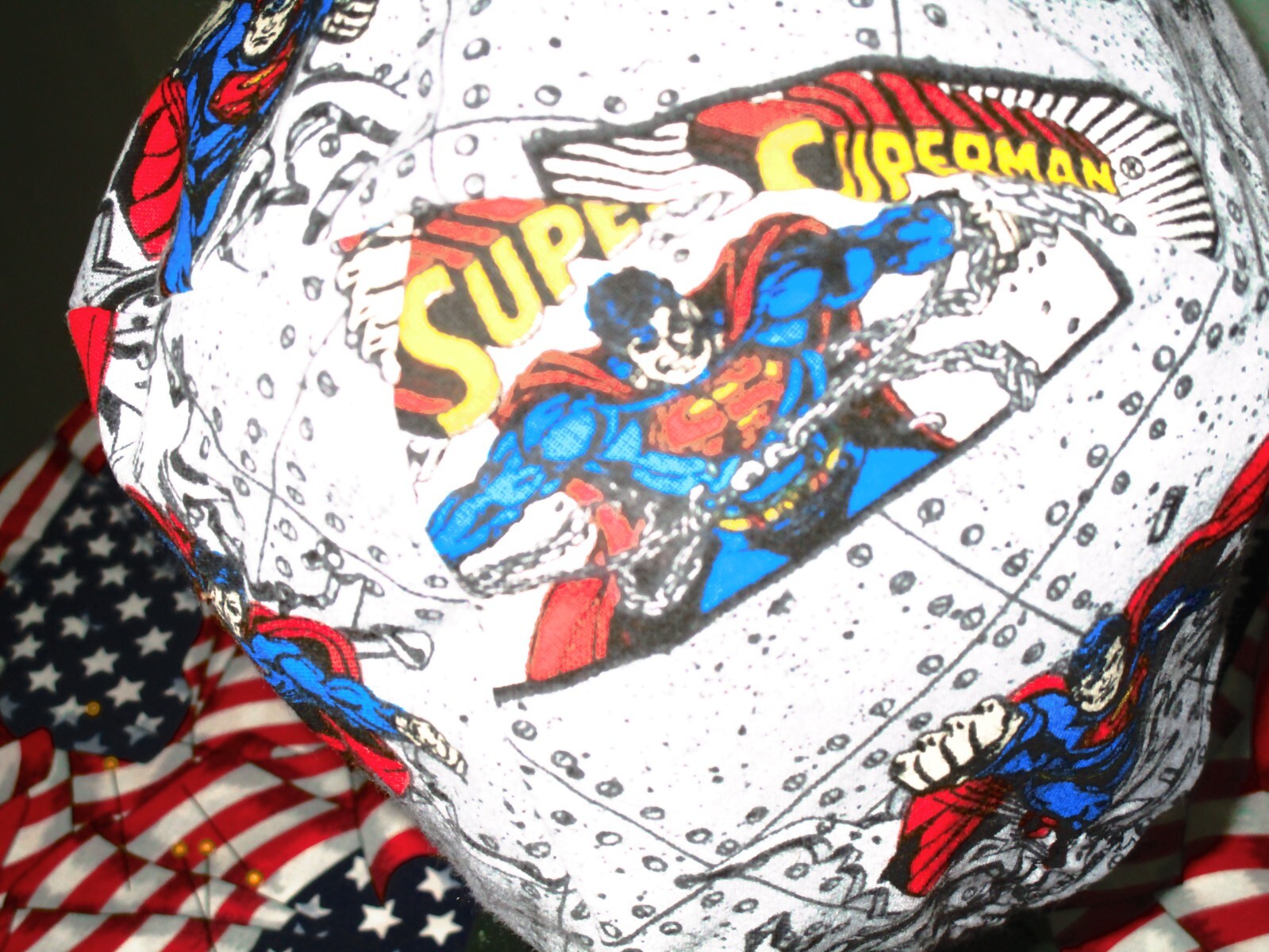 Vintage Superman Breaking Chains : Welding, Biker Hat Working Men $7.00 each