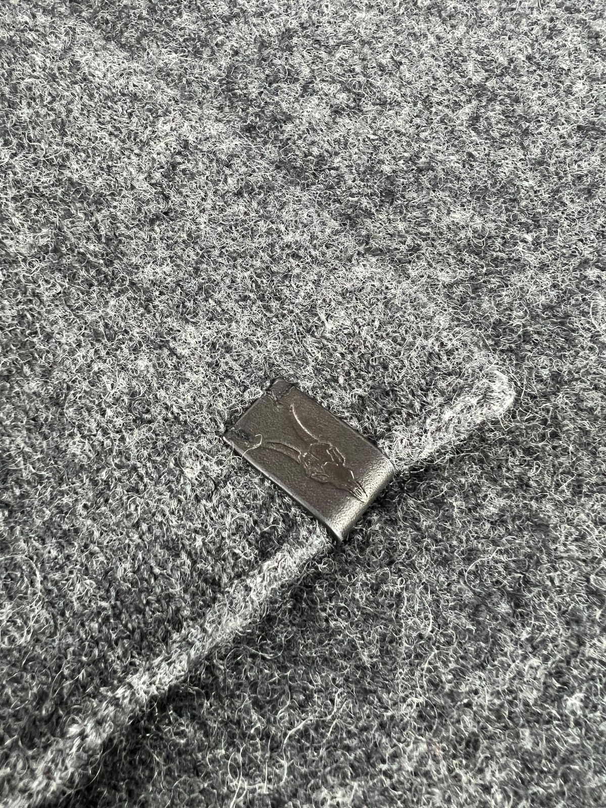 Allsaints Men's Gray Wool Scarf