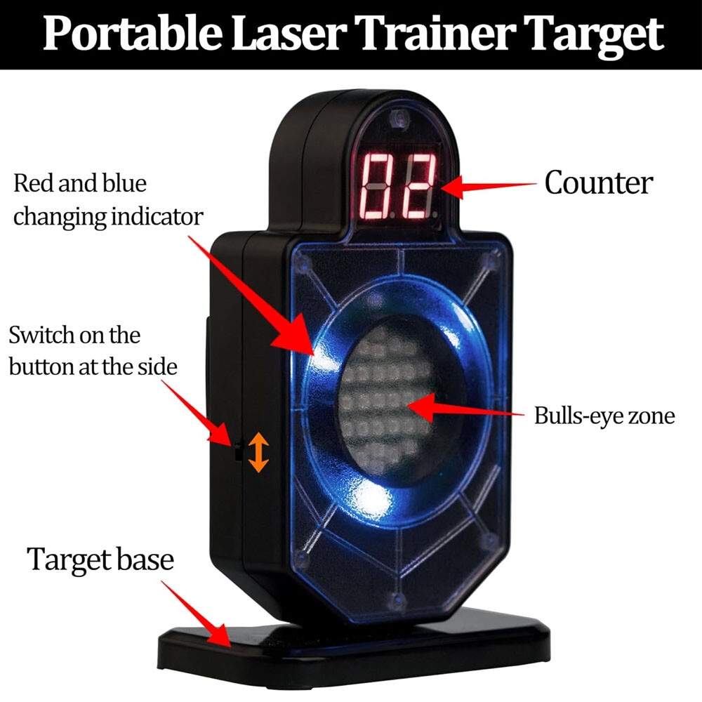 Portable Laser Trainer Target &Dry Fire Laser Training System for Laser Shooting