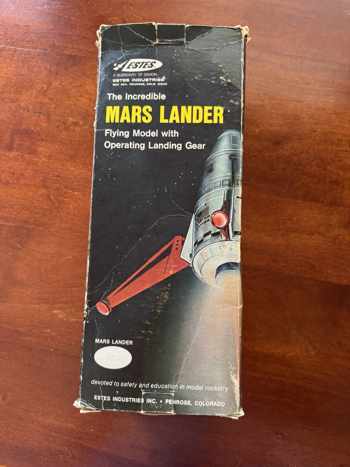 Estes Mars Lander Flying Model Kit K-43 Original Box Only
