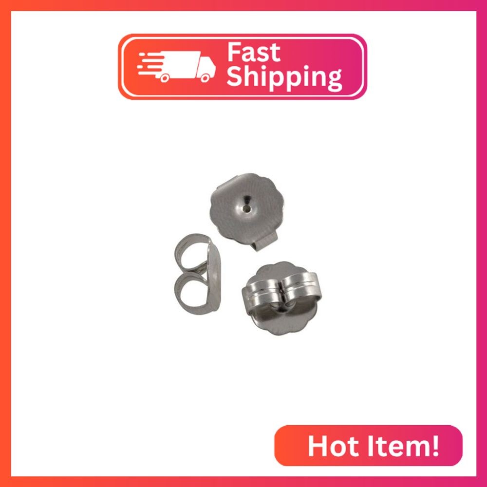 Extra-large Surgical Steel Earring Backs (Package of 10)
