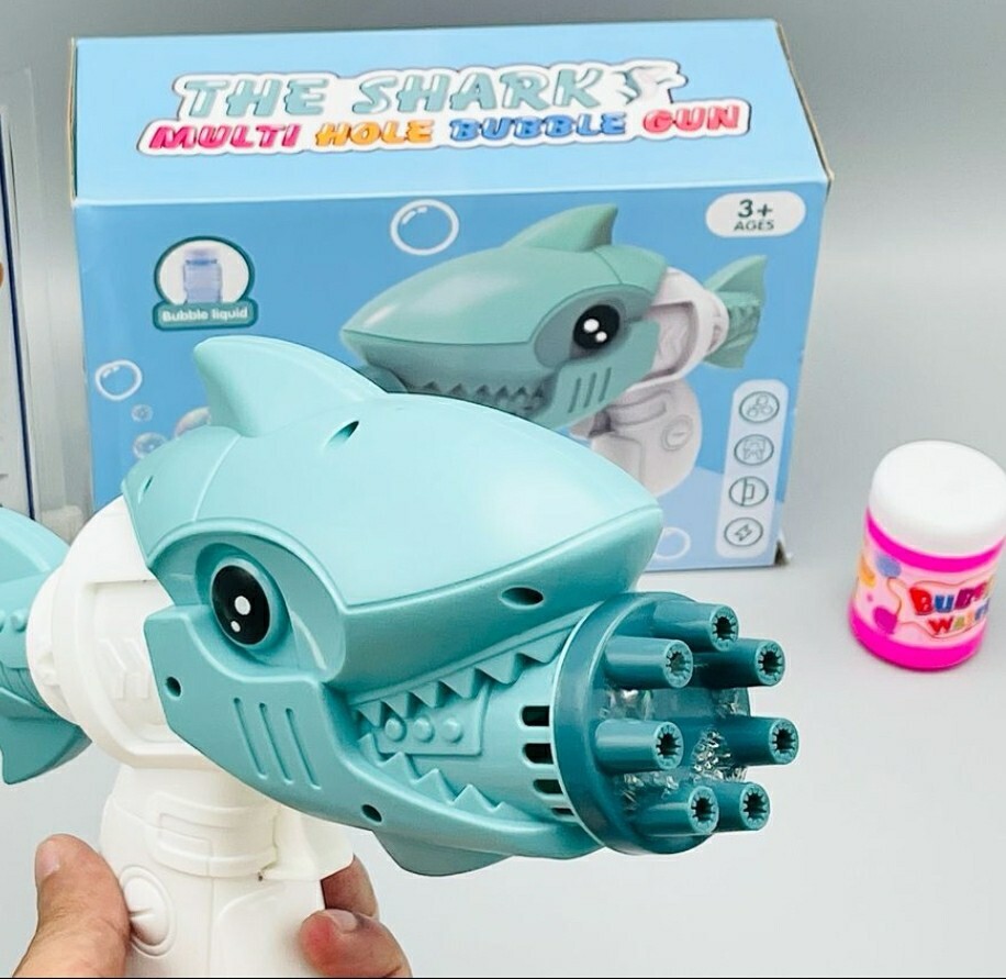 The Shark Multi Hole Bubble GunHappy bubble COLOR GREEN