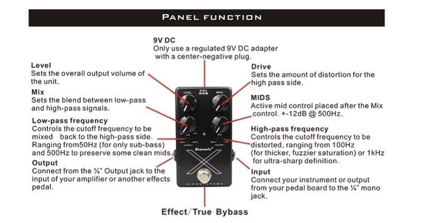 Demonfx MICROTUBES X FACTOR Bass Boost/Overdrive Fast US Ship FREE CA
