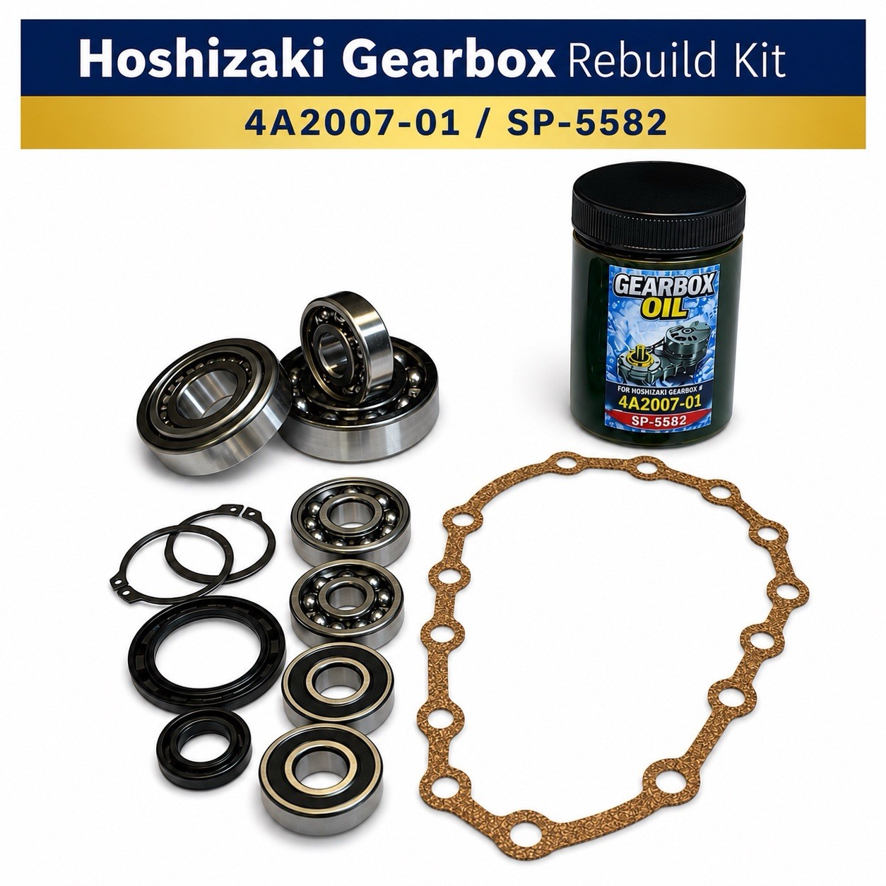 Hoshizaki Gearbox Rebuild Kit For 4A2007-01 And SP-5582