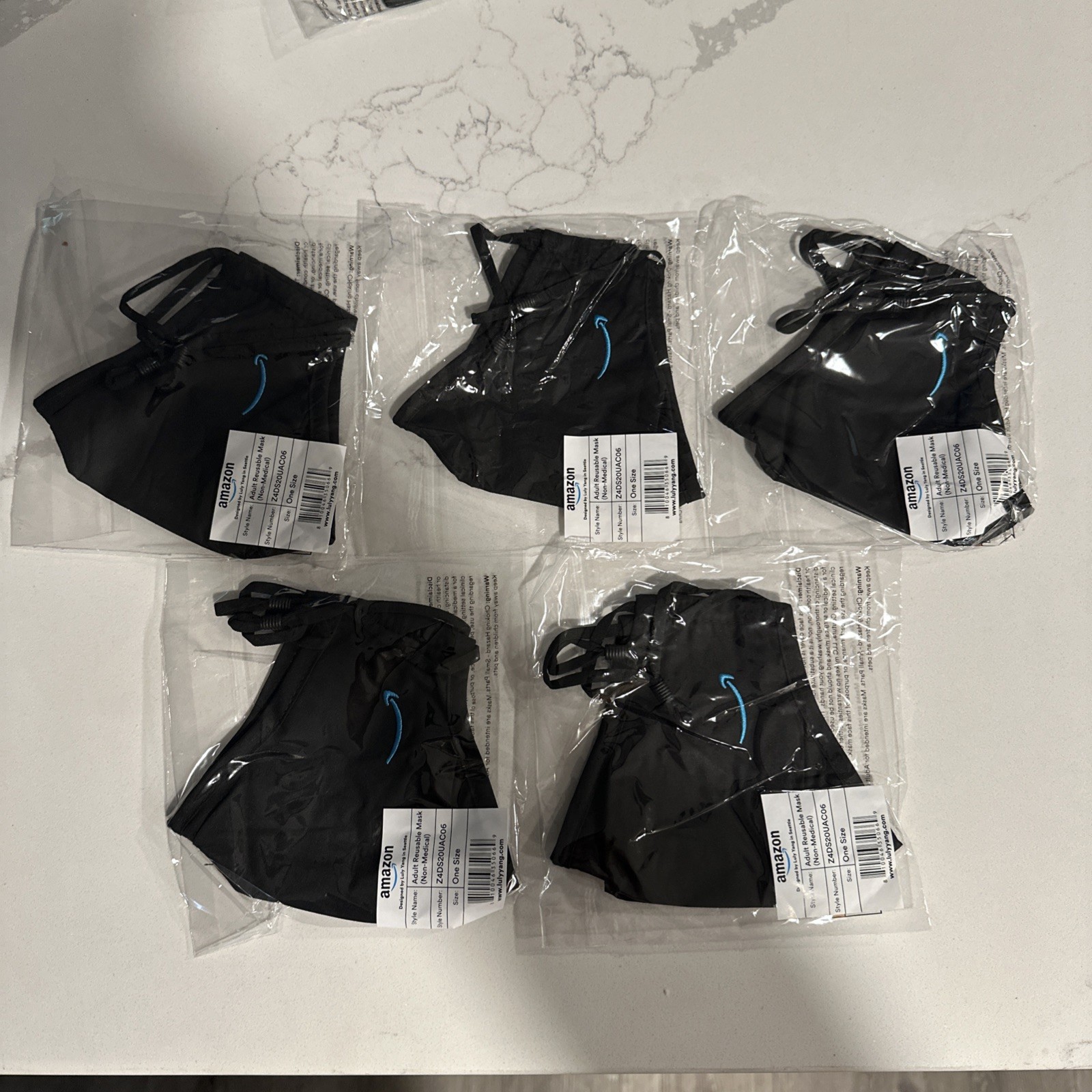 10 Amazon Employee Face Masks Washable Reusable Adjustable Designed by Luly Yang