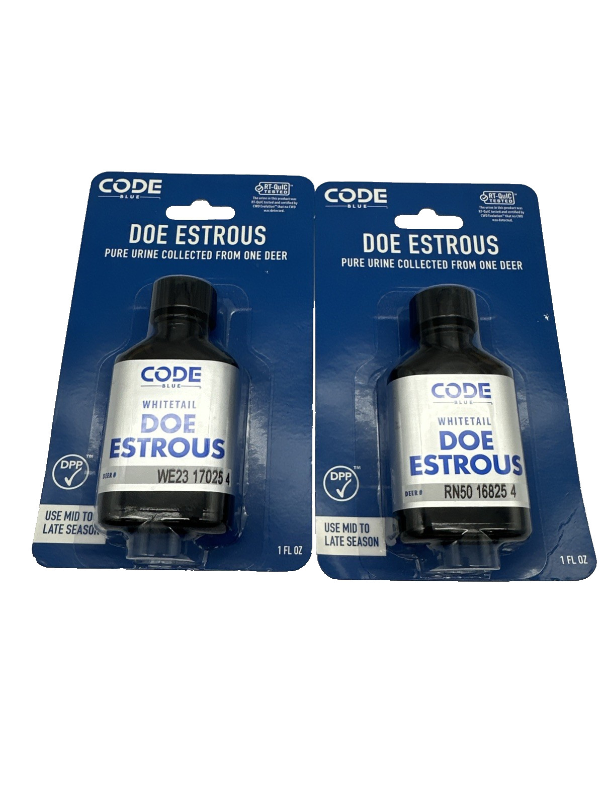 2 Bottle Lot Code Blue Doe Estrous 100% Pure Brand New #’d