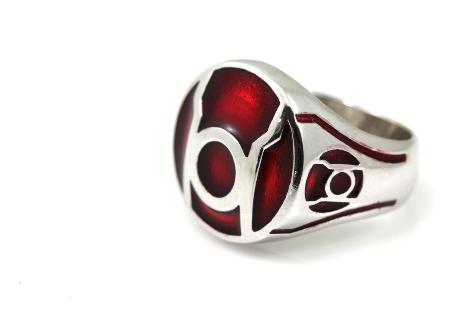 Red Lantern Power Ring V.1 Red Lantern Corps Ring 925 Sterling Silver