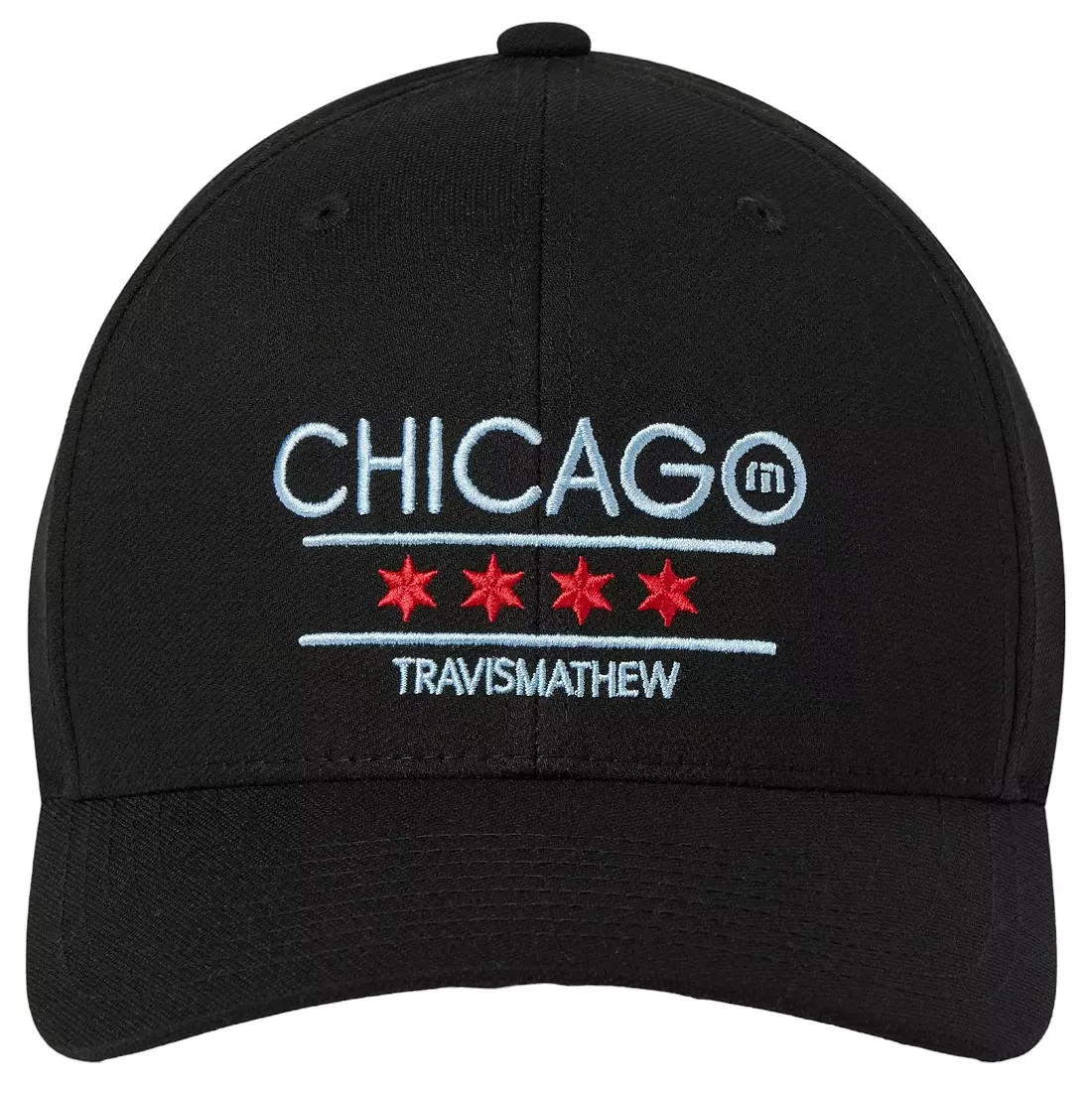 TravisMathew Southside 2.0 IL State Golf Snapback Hat Black 1MAA801 Men's NEW