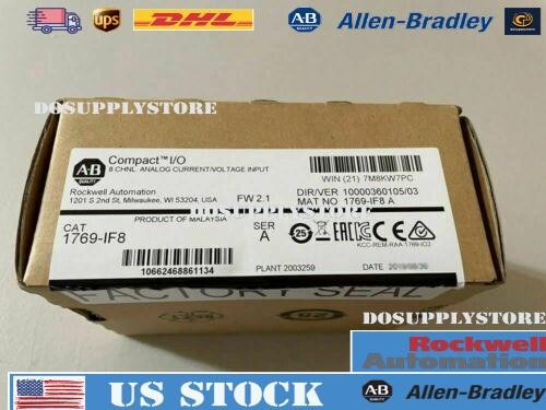 2023 New Factory Sealed AB 1769-IF8 CompactLogix 8 Pt Analog Input Module US