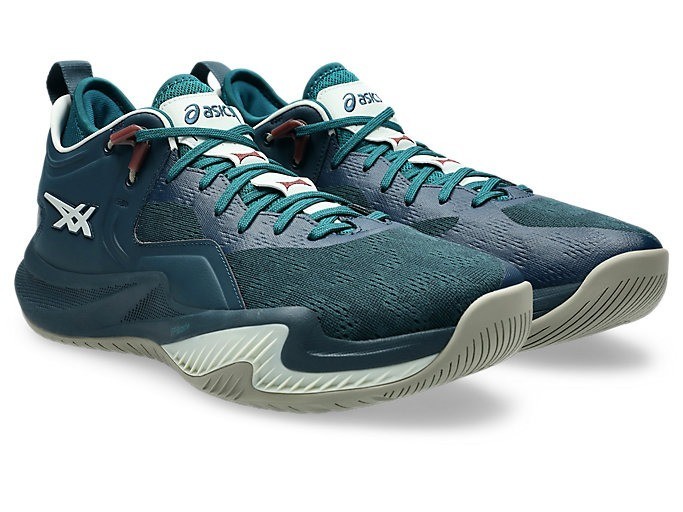 ASICS NOVA SURGE LOW 2 1061A051 300 Tranquil Teal Pure Aqua Basketball Shoes