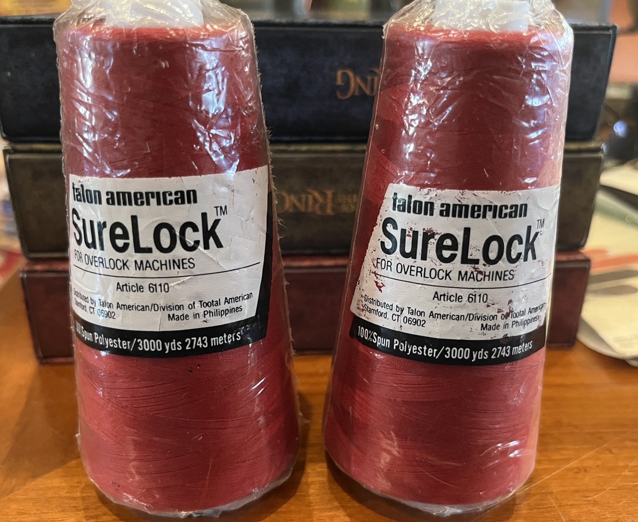 2 Spools Sherlock Talon American For Overlock Machines New In Packages