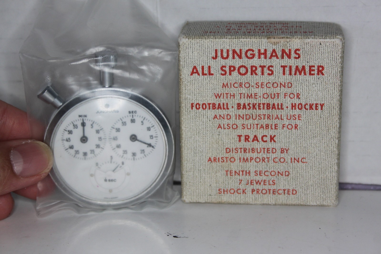 Junghans All Sport Timer 1/10-second 7 Jewels Stopwatch