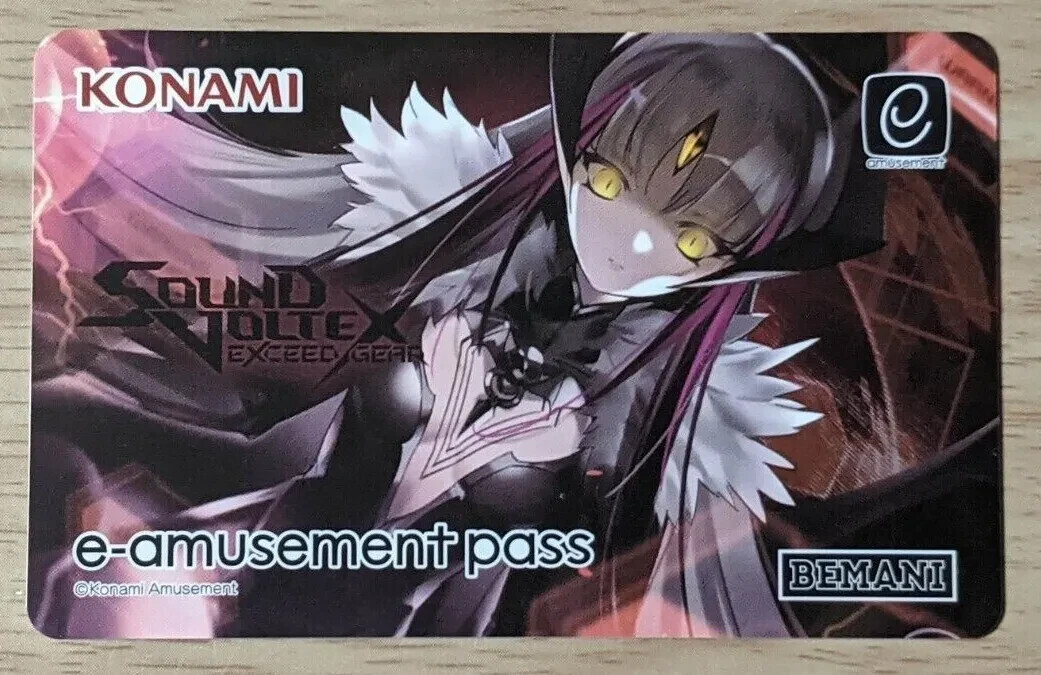 SHIPS FROM USA Unused Konami e-AMUSEMENT PASS Card Sound Voltex Exceed Gear SDVX