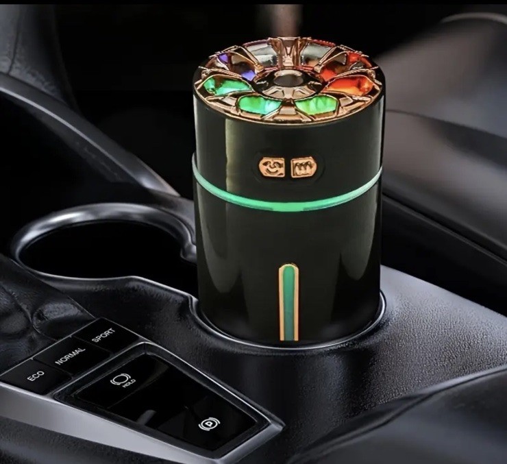 Car Diffuser Air Humidifier W/Colorful Light 10.15oz  Water Lever~ USB Charging