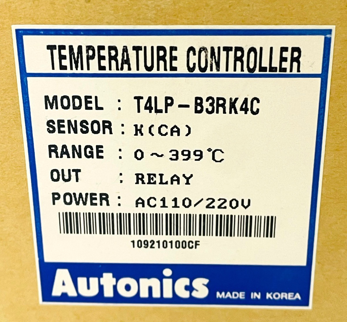 AUTONICS T4LP-B3RK4C Temperature Controller T4LP