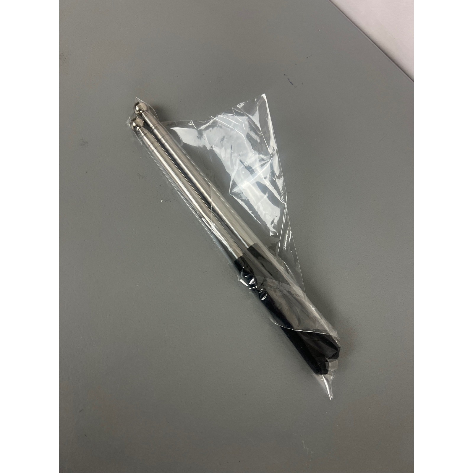 2 Pack Retractable Telescopic Teacher Pointer Hand Presenter Classroom Silver