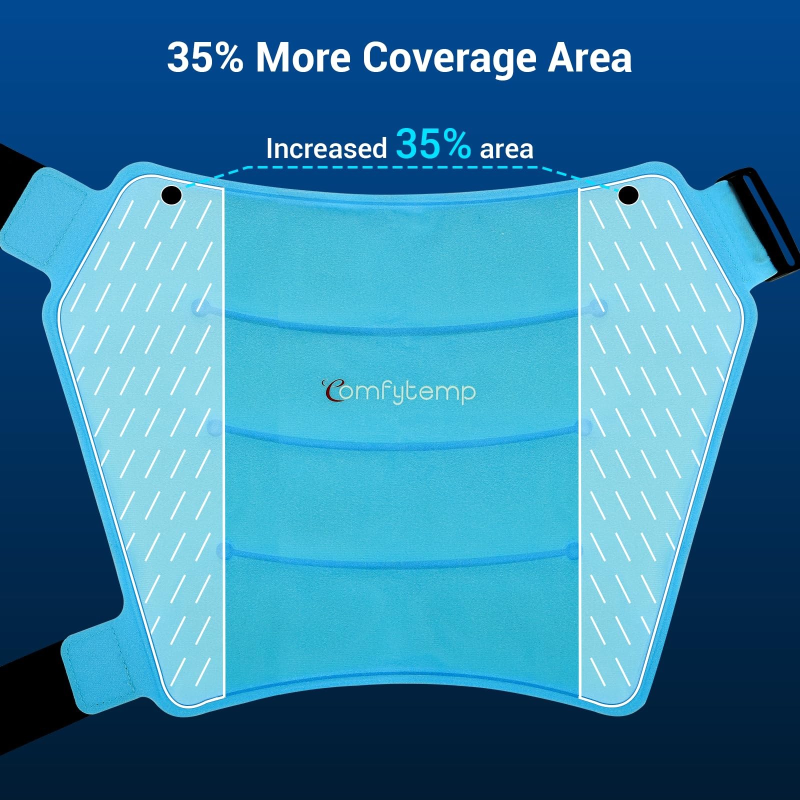 Hip Ice Pack Wrap for Hip Pain Relief, Sciatica, Blue S/M