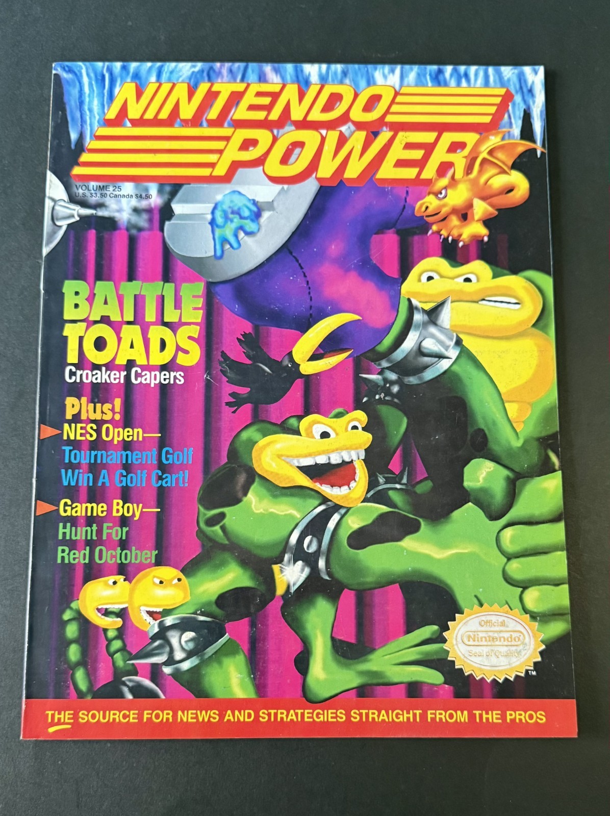 🔥 Nintendo Power Magazine #25 June 1991 Battletoads w/Poster & Inserts