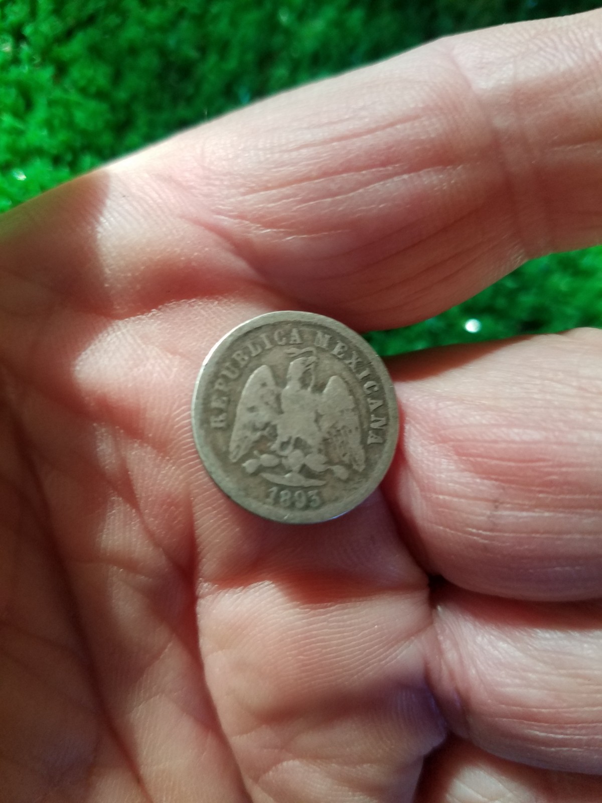 1893 Mexican Rare Coin 10 Centavos ZZ902 - (Key Date 1893)