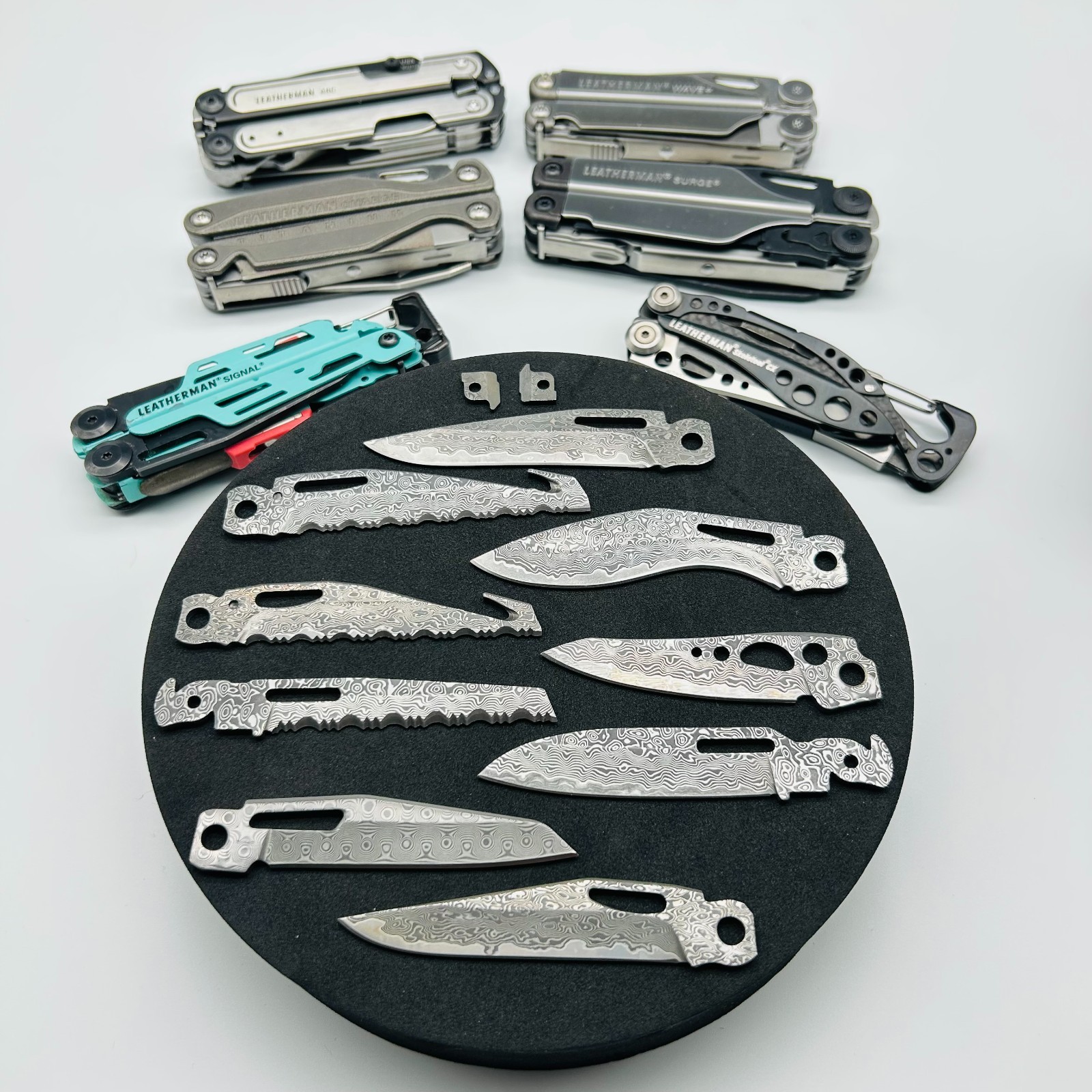 [USA Stock]VG10 Damascus Blade for Leatherman ARC/Signal/Charge/Wave/Surge