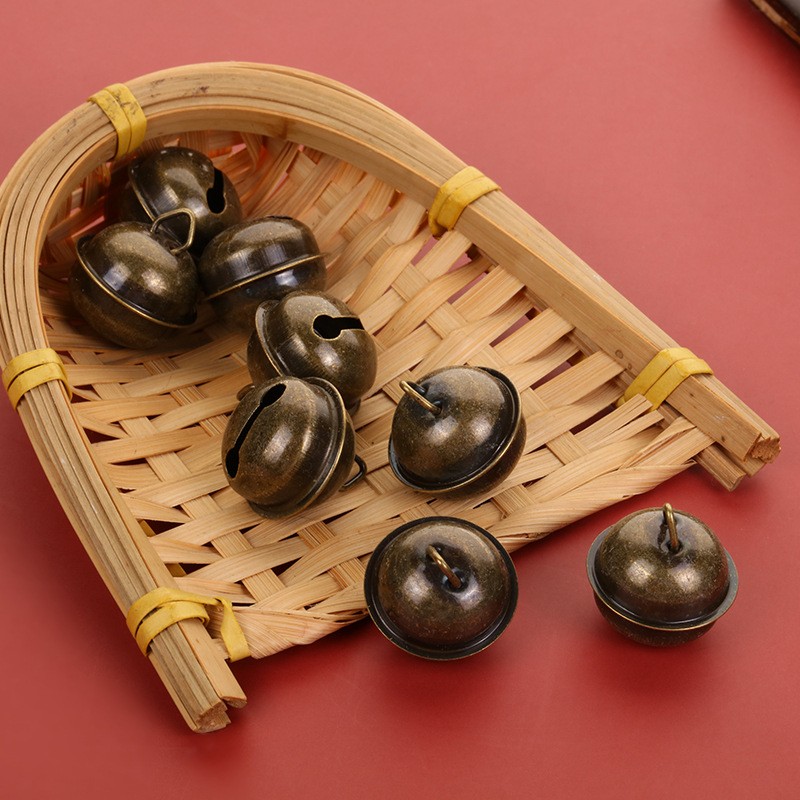 30pc Chinese bronze one character copper bell DIY iron handicraft
