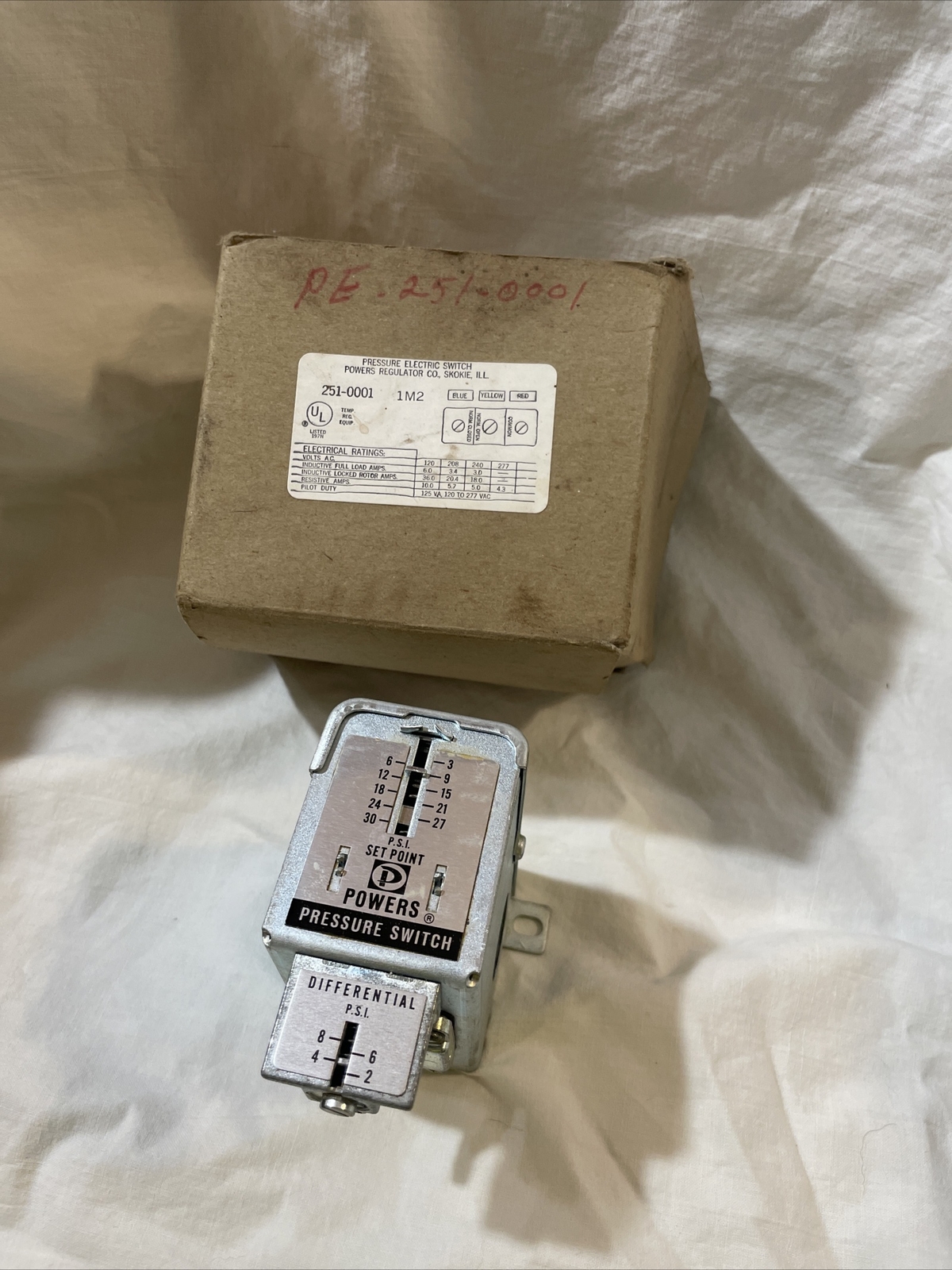 Powers 251-0001 Pressure Electric Switch