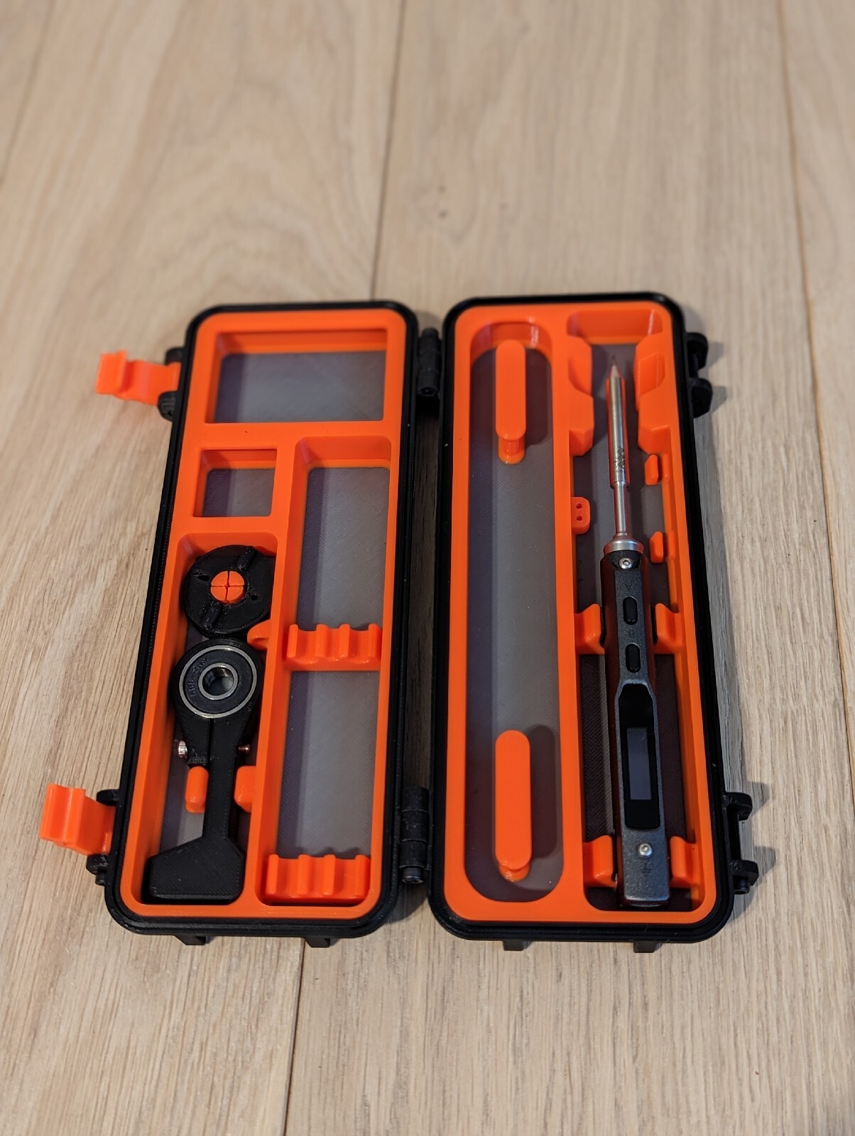 TS100 & Pinecil Soldering Iron 3D Printed Storage Case Organizer ( Case Only )