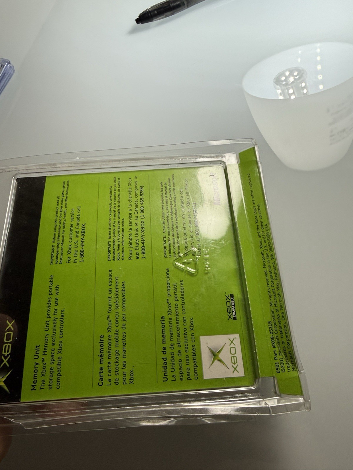 Original XBOX Memory Unit Blister Pack OEM Sealed X08-25318 Microsoft
