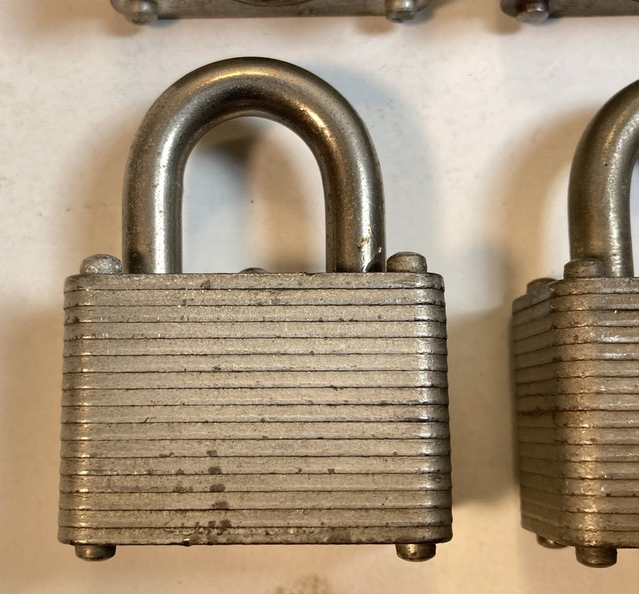 Master Lock No. 22 Padlocks Lot - Keyed Same - 4 Locks - 2 Keys - Milwaukee