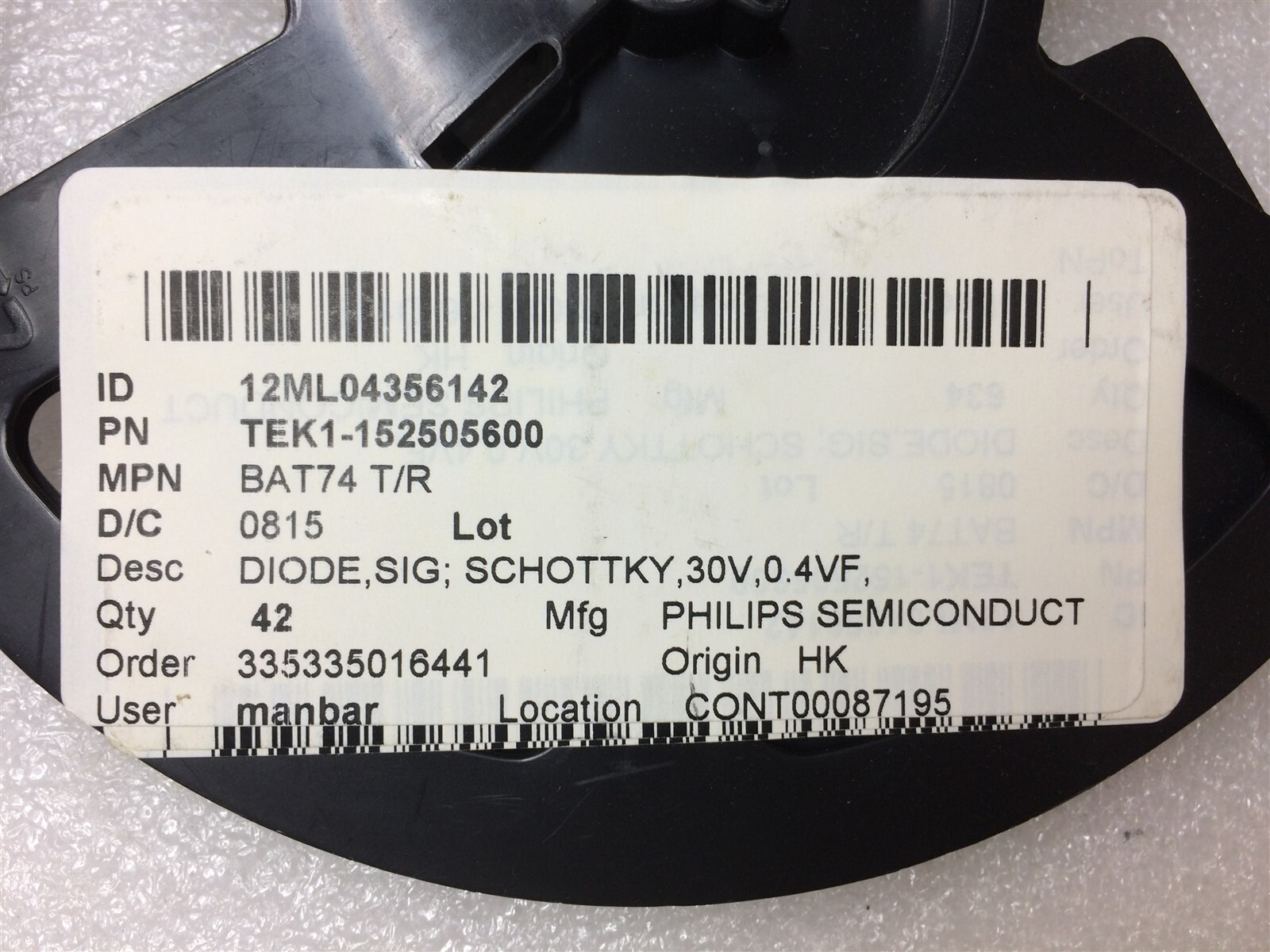 BAT74 PHILIPS DIODE ARRAY SCHOTTKY 30V 6TSSOP ROHS 40 PIECES