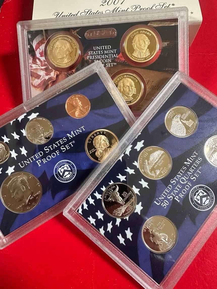 2007 US Mint ((((( 14 Coin Proof )))))Set with OGP & COA