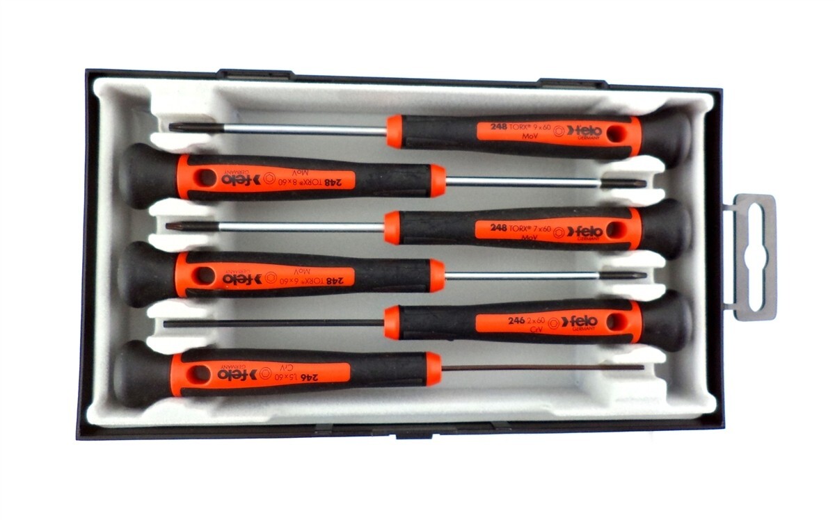 Felo 6pc Precision Torx Hex Micro Mini Screwdriver Set for Cell Phone Repair