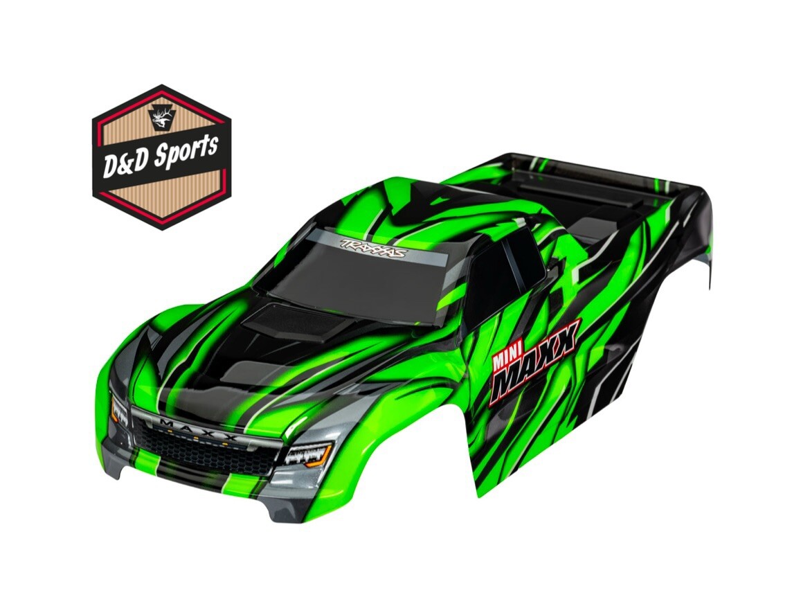 Traxxas 10711-GRN - Body, Green (Mini MAXX)