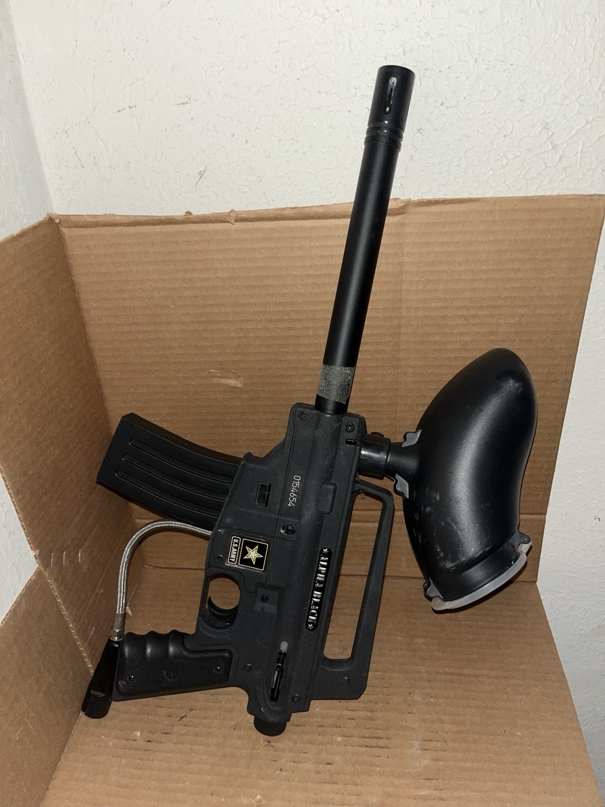 Tippmann US Army Alpha Black Paintball Marker Untested