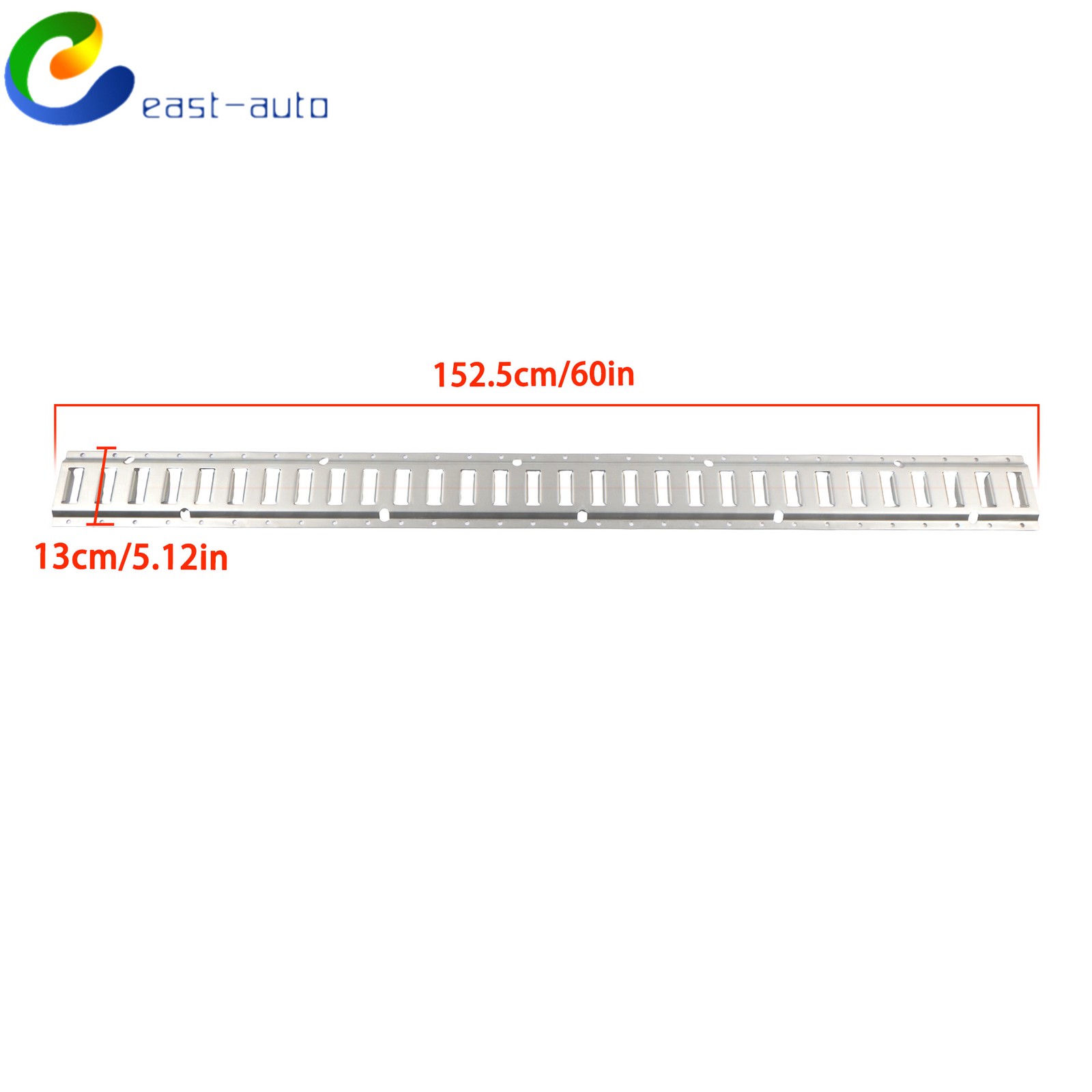 6 Pack 5' E Track Tie Down Rail Kit For Trailer Truck Van Galvanized Steel