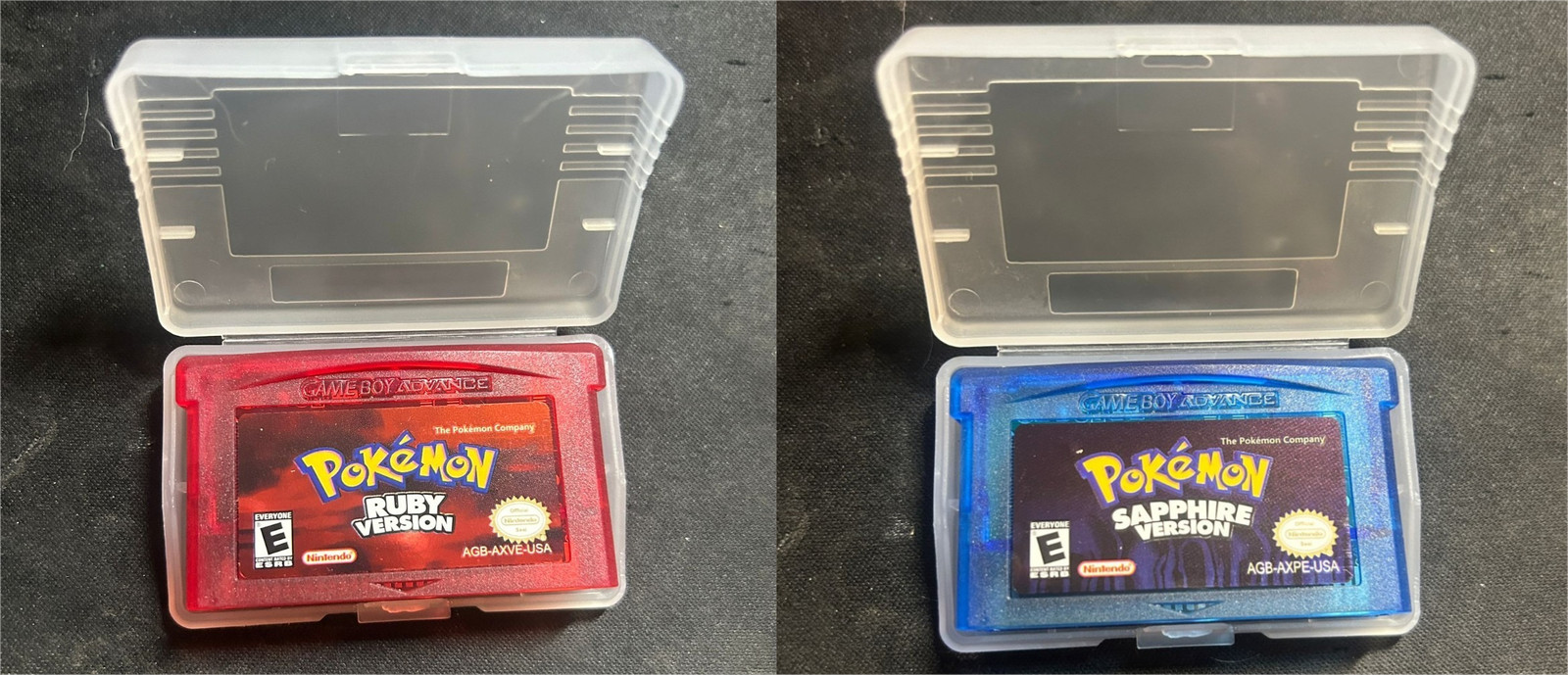 2pcs GBA (Sapphire+Ruby) Game boy Advance English-Cartridge Game USA Ship Tested